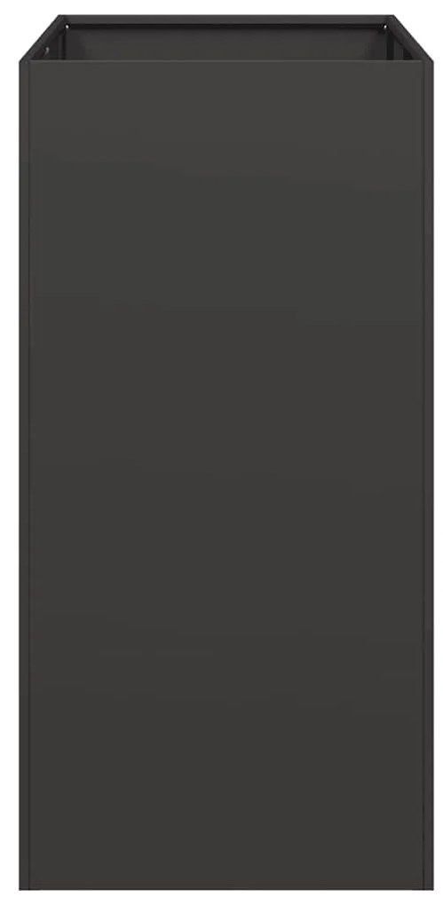 Vaso floreira 40x80x80 cm aço preto