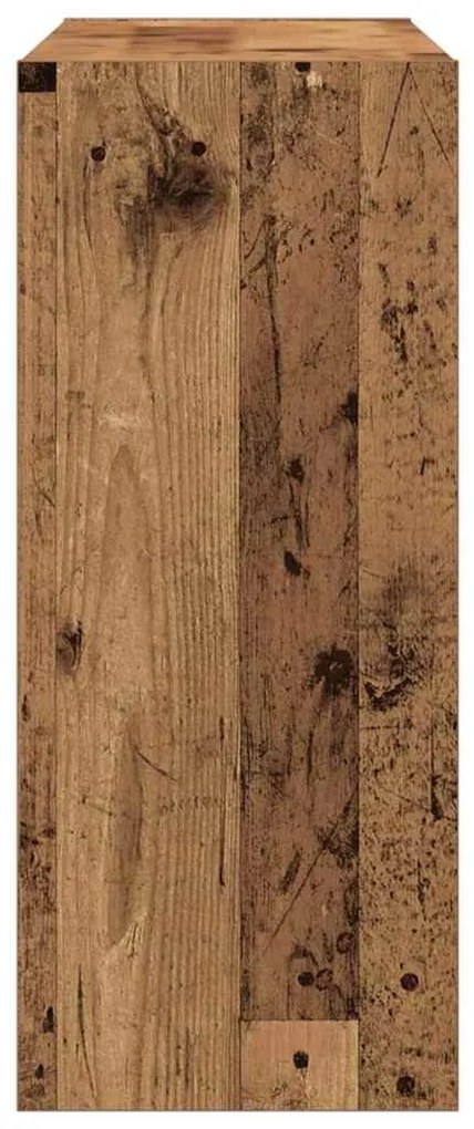 Estante/Divisor de Ambiente vidaXL em Madeira Envelhecida, 100x30x72 c