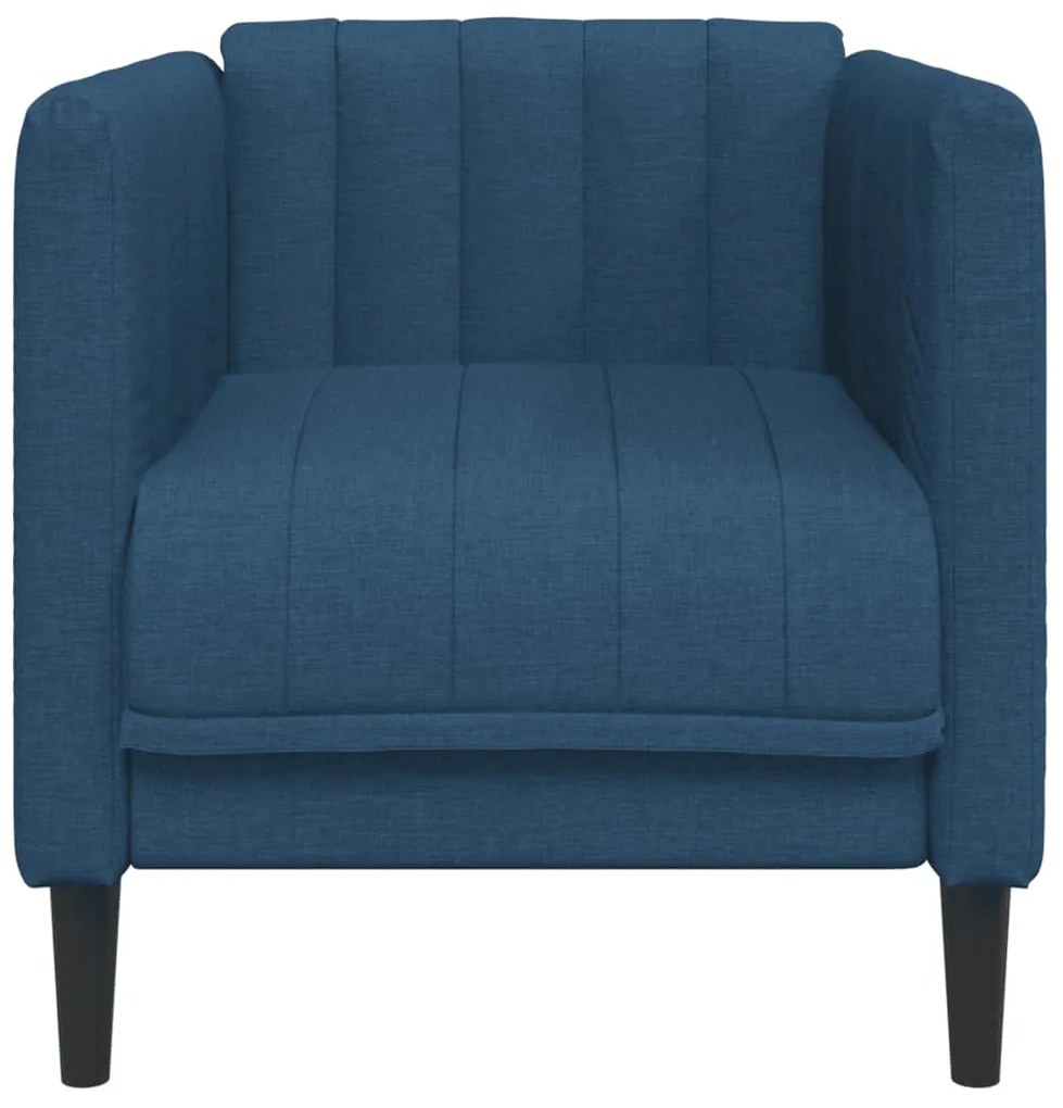 Poltrona tecido azul