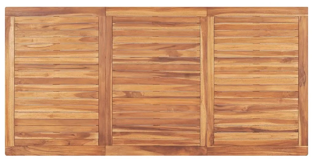 5 pcs conjunto de jantar p/ jardim madeira de teca maciça