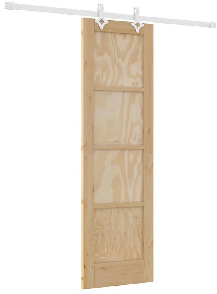 Porta Deslizante vidaXL com Conjunto de Acessórios 61x198,5 cm Madeira