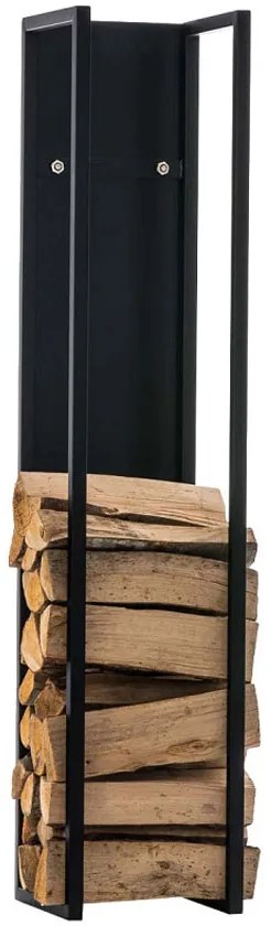 Suporte para lenha Spark 25 x 80 x 25 cm Preto