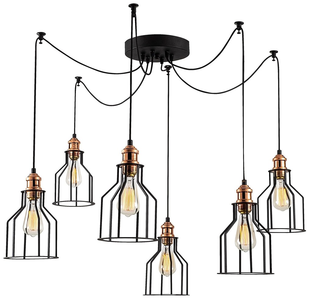 Candeeiro de Teto Alacati – Preto – 137 cm