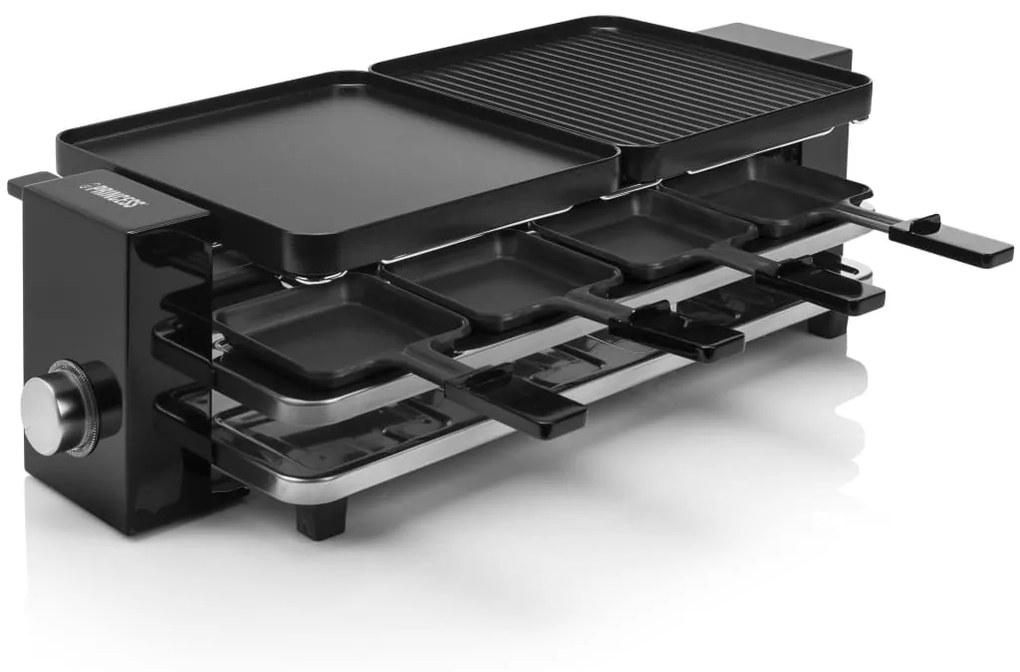 432110 Princess Grelhador raclette Piano 8 1200 W preto