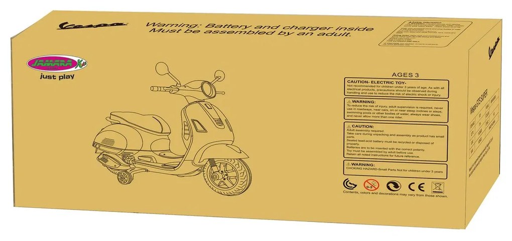 Vespa elétrica infantil 12V Vespa GTS 125 Azul