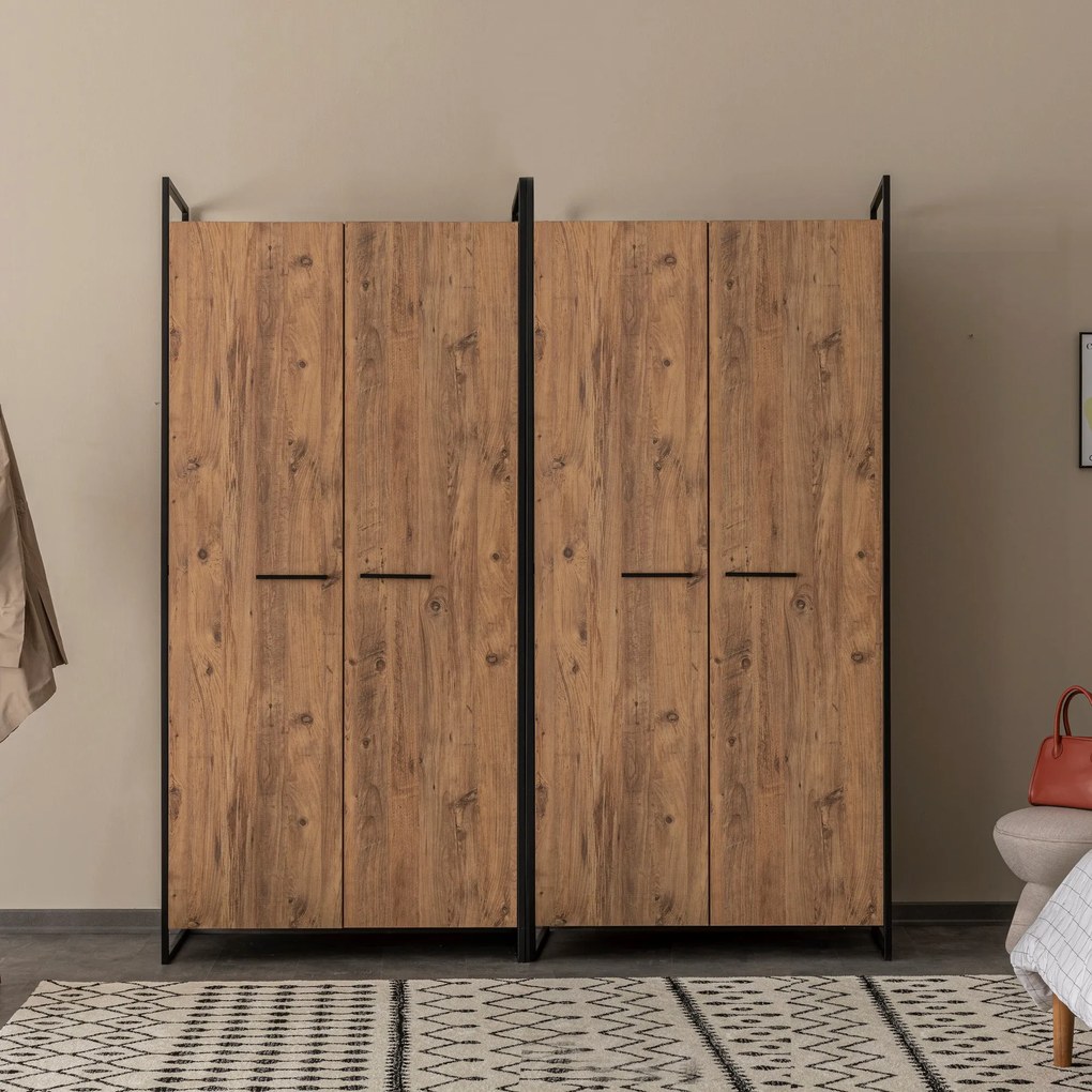 Guarda-roupa Dynamic – Pinho Atlântico – 104x225x52 cm