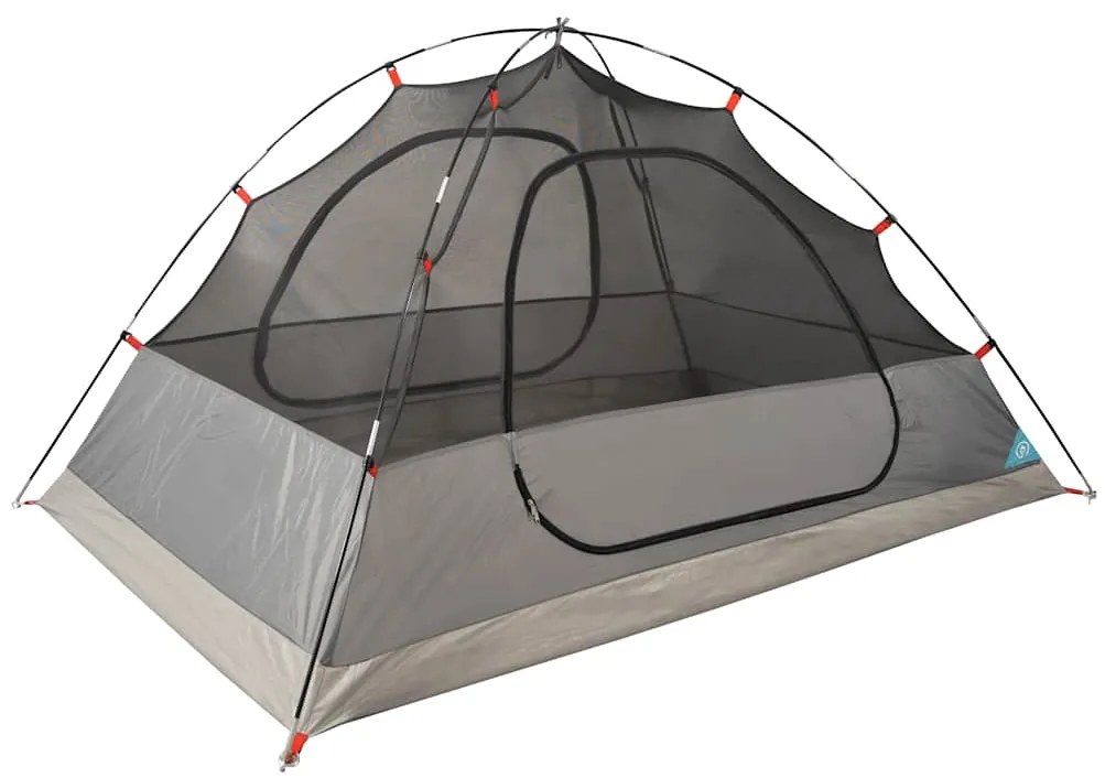 Tenda de campismo cúpula para 2 pessoas impermeável azul