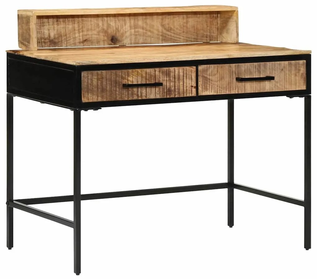 Mesa de Consola 100x55x75 cm Madeira Rústica Sólida de Manga
