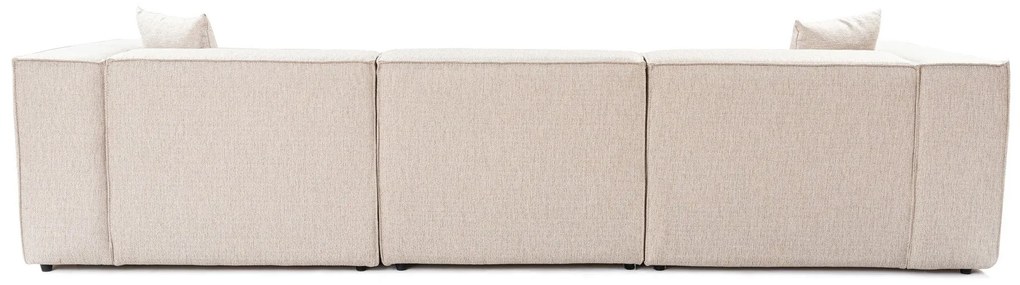 Sofá de 3 Lugares Lora – Castanho Claro – 303x108x65 cm