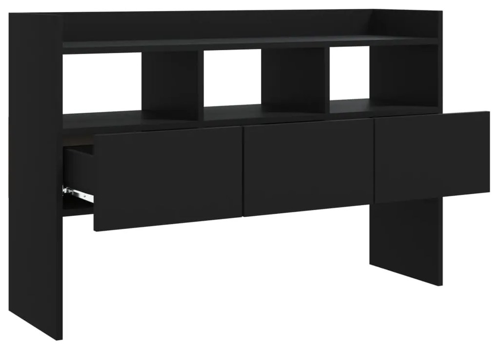 Aparador 105x30x70 cm derivados de madeira preto