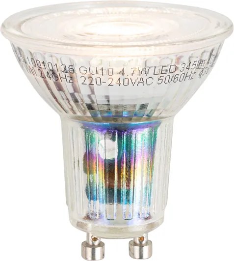 Sistema de calhas inteligente branco monofásico com 5 luzes incluindo WiFi GU10 - Iconic Jeana