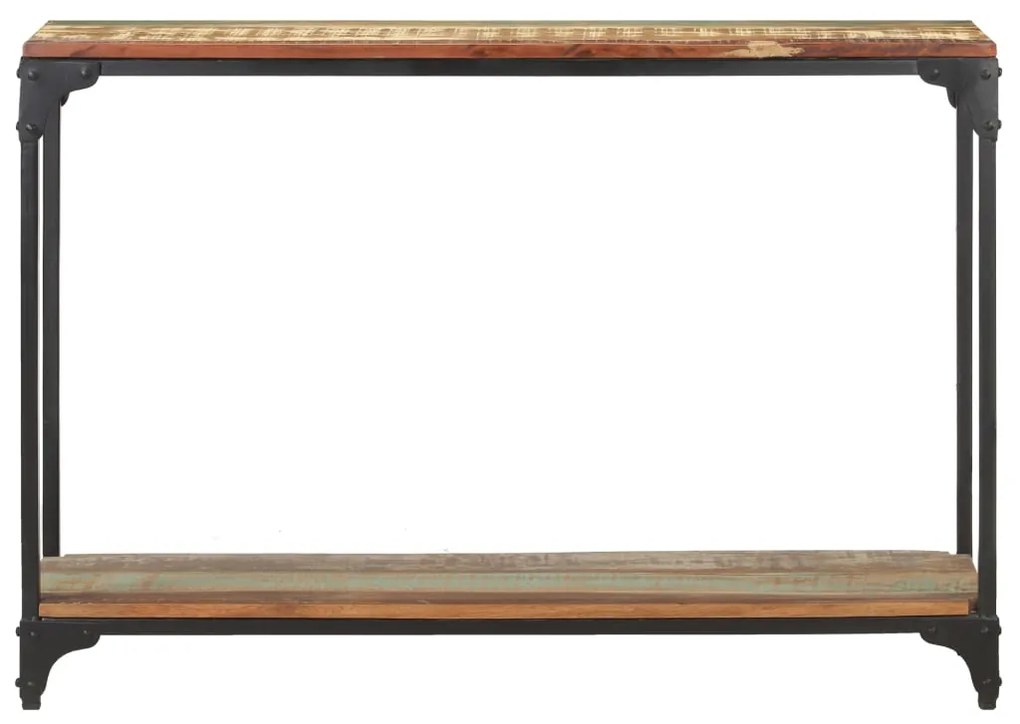 Mesa consola 110x30x75 cm madeira recuperada maciça