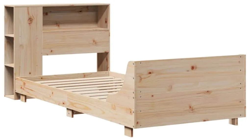 Cama sem colchão 90x190 cm madeira de pinho maciça