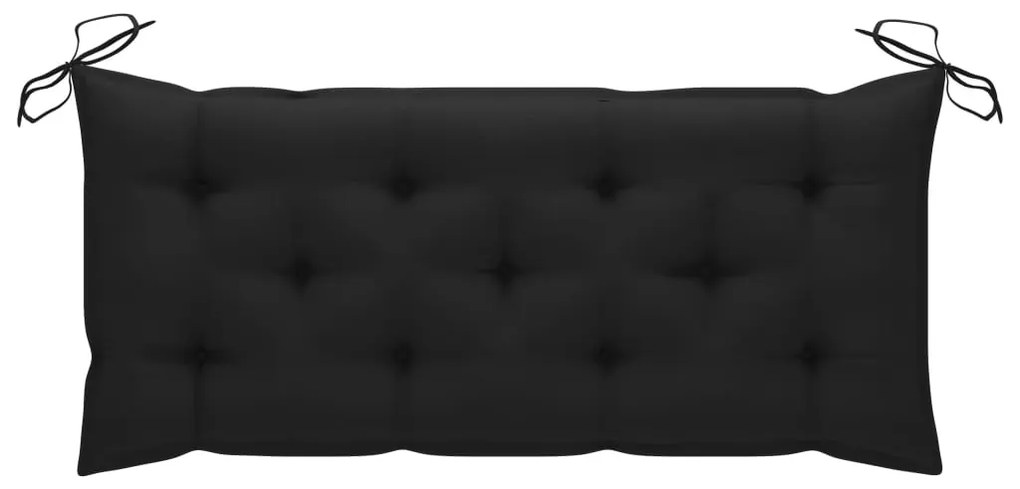Banco de jardim dobrável com almofadão 118 cm bambu