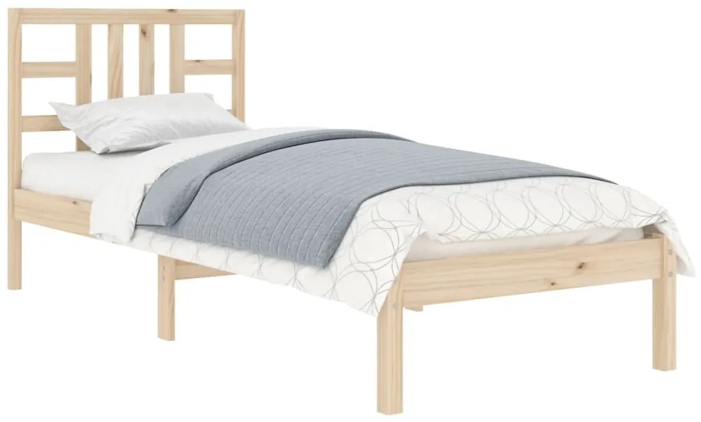 Estrutura cama pequena solteiro 75x190 cm madeira maciça