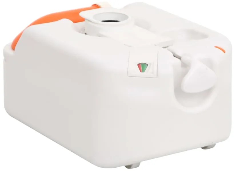 Sanita integrada p/ campismo 24+17 L PEAD e esmalte branco