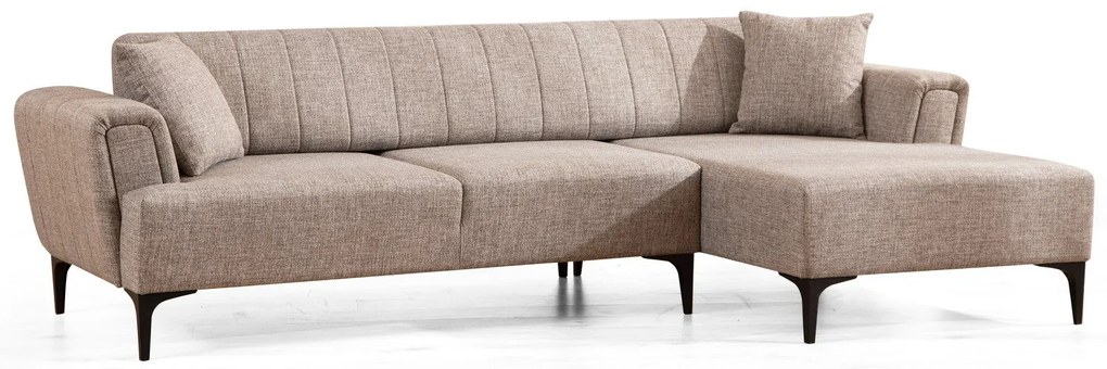 Sofá-Cama de Canto Hamlet – Castanho Claro – 270x140 cm