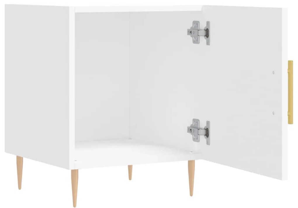 Mesa cabeceira 40x40x50 cm derivados de madeira branco