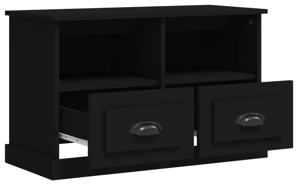 Móvel p/ TV 80x35x50 cm derivados de madeira preto