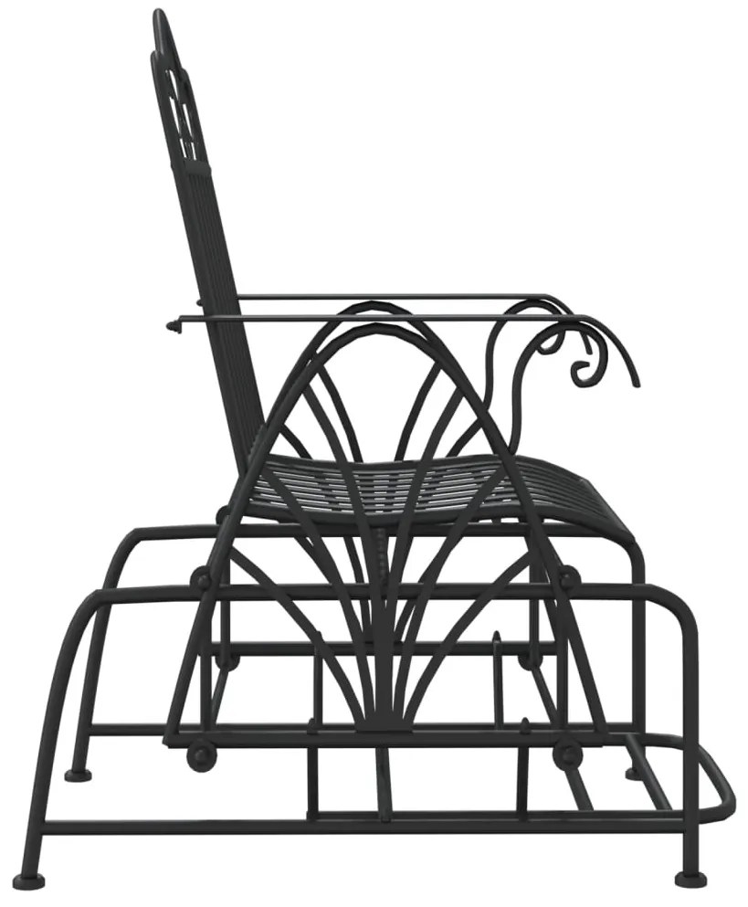 Banco de alpendre 61 cm aço preto
