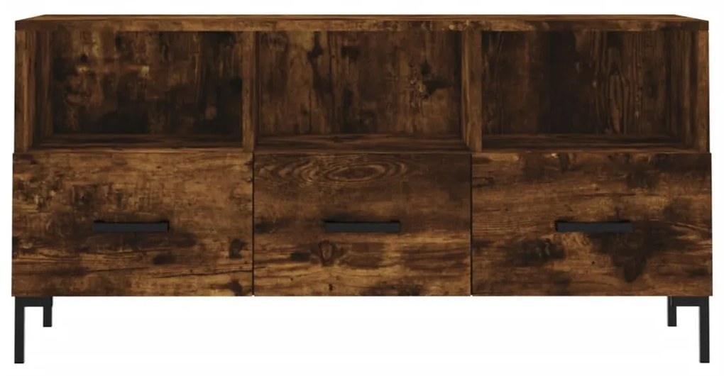Móvel de TV 102x36x50 cm derivados de madeira carvalho fumado