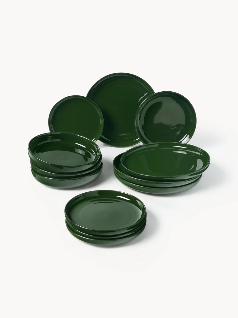 Porcelain Cutlery Set Nessa, 4 People, Set of 12