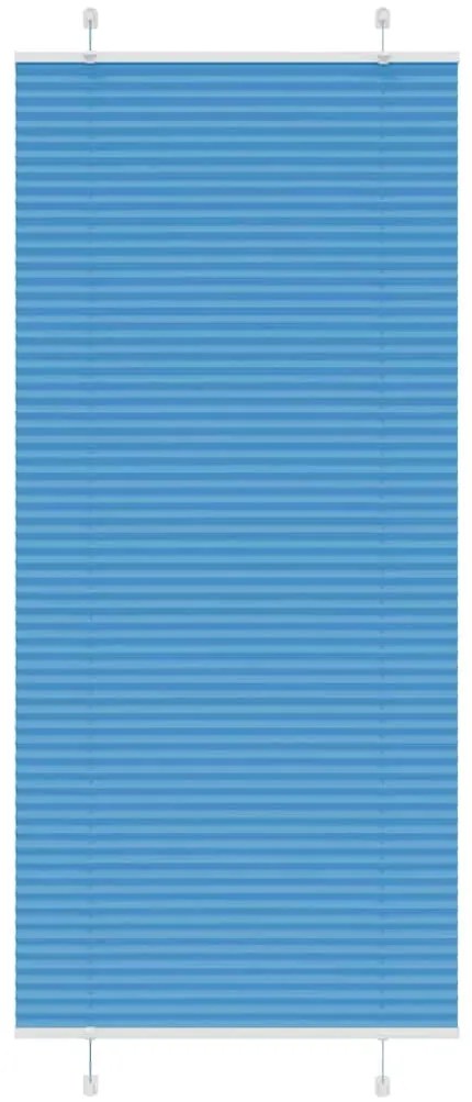Azul Plissada Cega 90x200 cm Largura Tecido 89,4 cm Poliéster