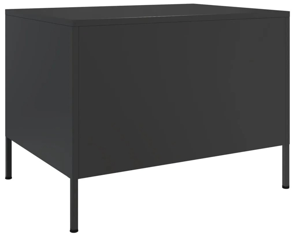 Mesa de centro 68x50x50,5 cm aço preto