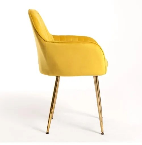 DUDECO - Cadeira Norbana Gold Amarelo