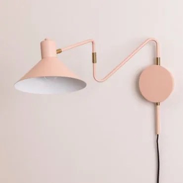 Luminária De Parede Lizz Rosa Claro - Sklum