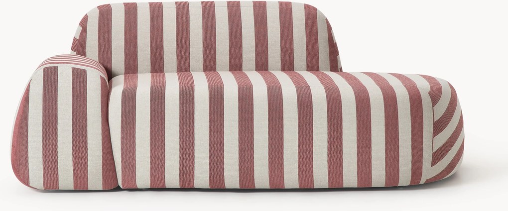 Chaise longue às riscas Wolke (2 lugares)