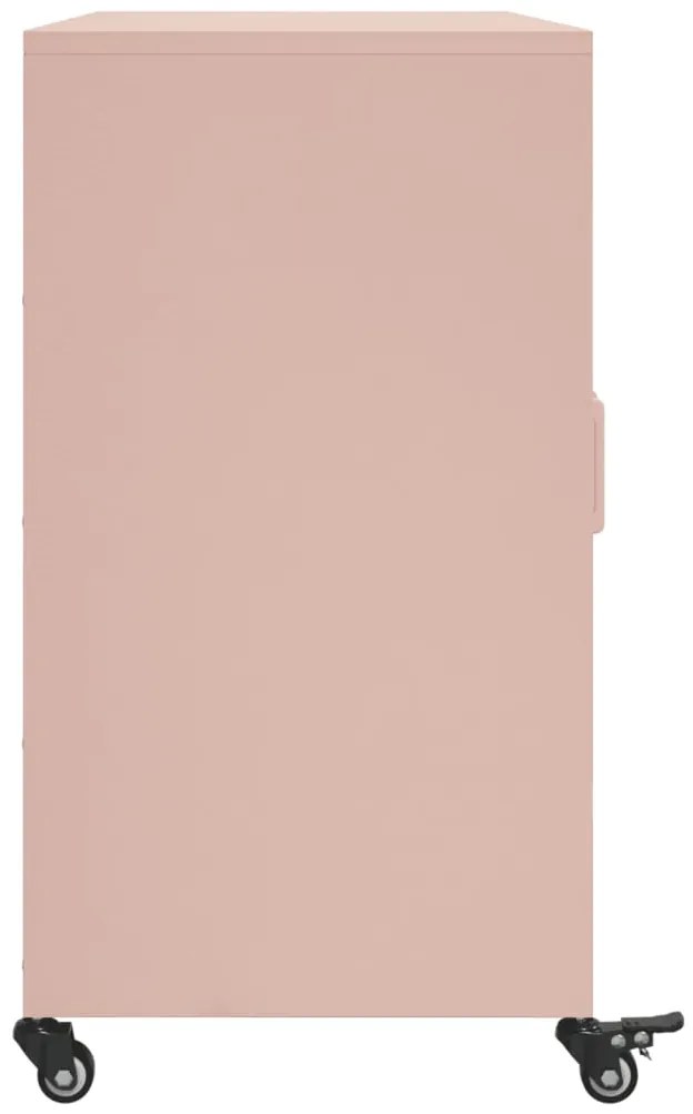 Aparador 100,5x39x72 cm aço rosa