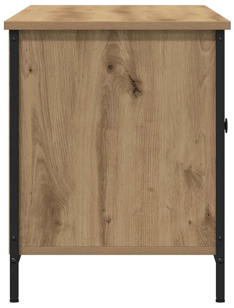 Mesa de TV vidaXL Carvalho Artesanal 100x40x50 cm Madeira Derivada e A