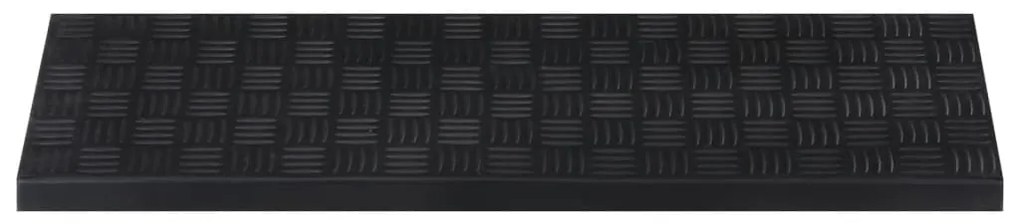 Tapetes de escada 5 pcs 25x75 cm borracha