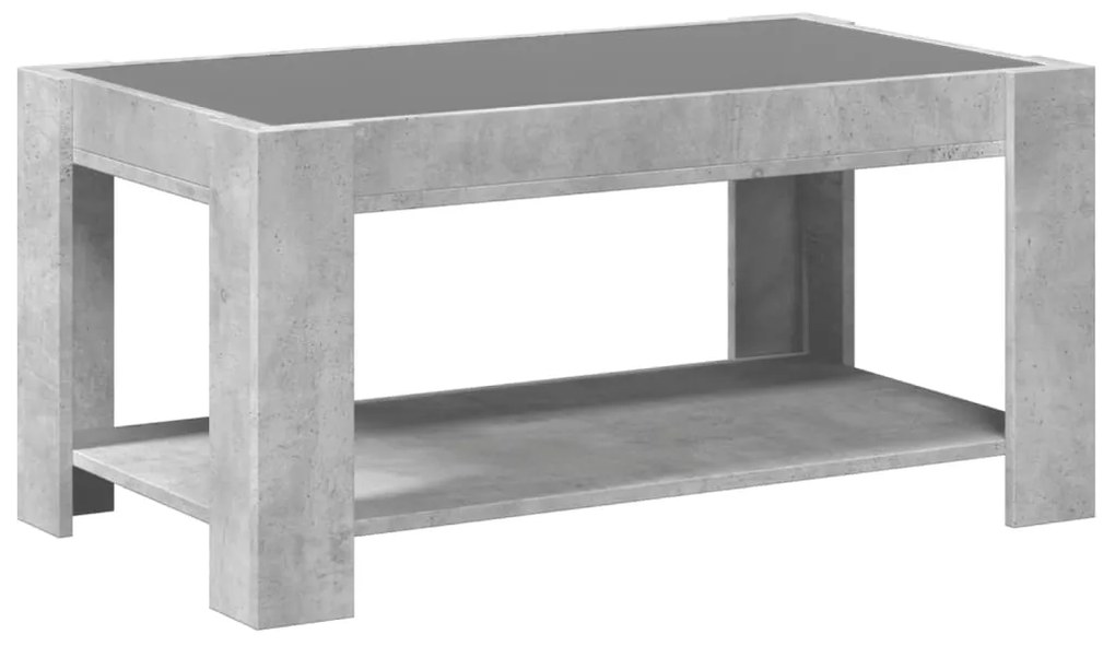 Mesa de centro c/ LEDs 93x53x45 derivados de madeira