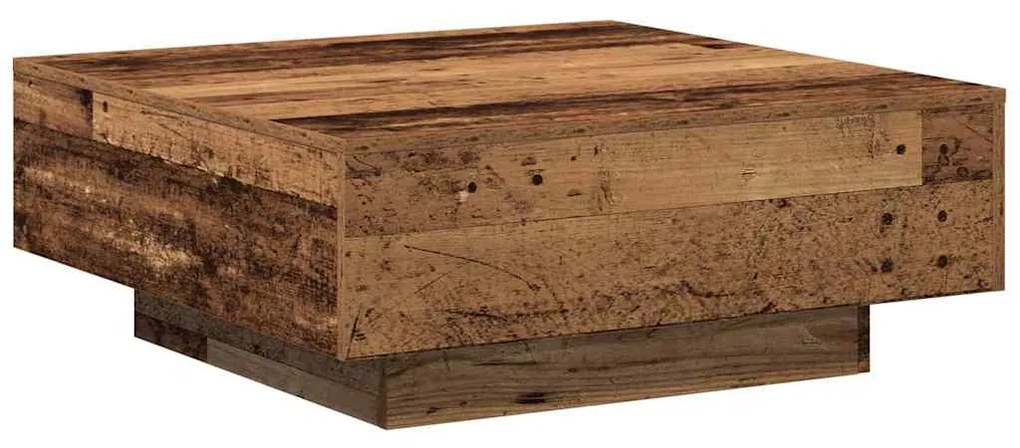 Mesa de Café VidaXL Madeira Velha 80x80x31 cm em Madeira de Engenharia