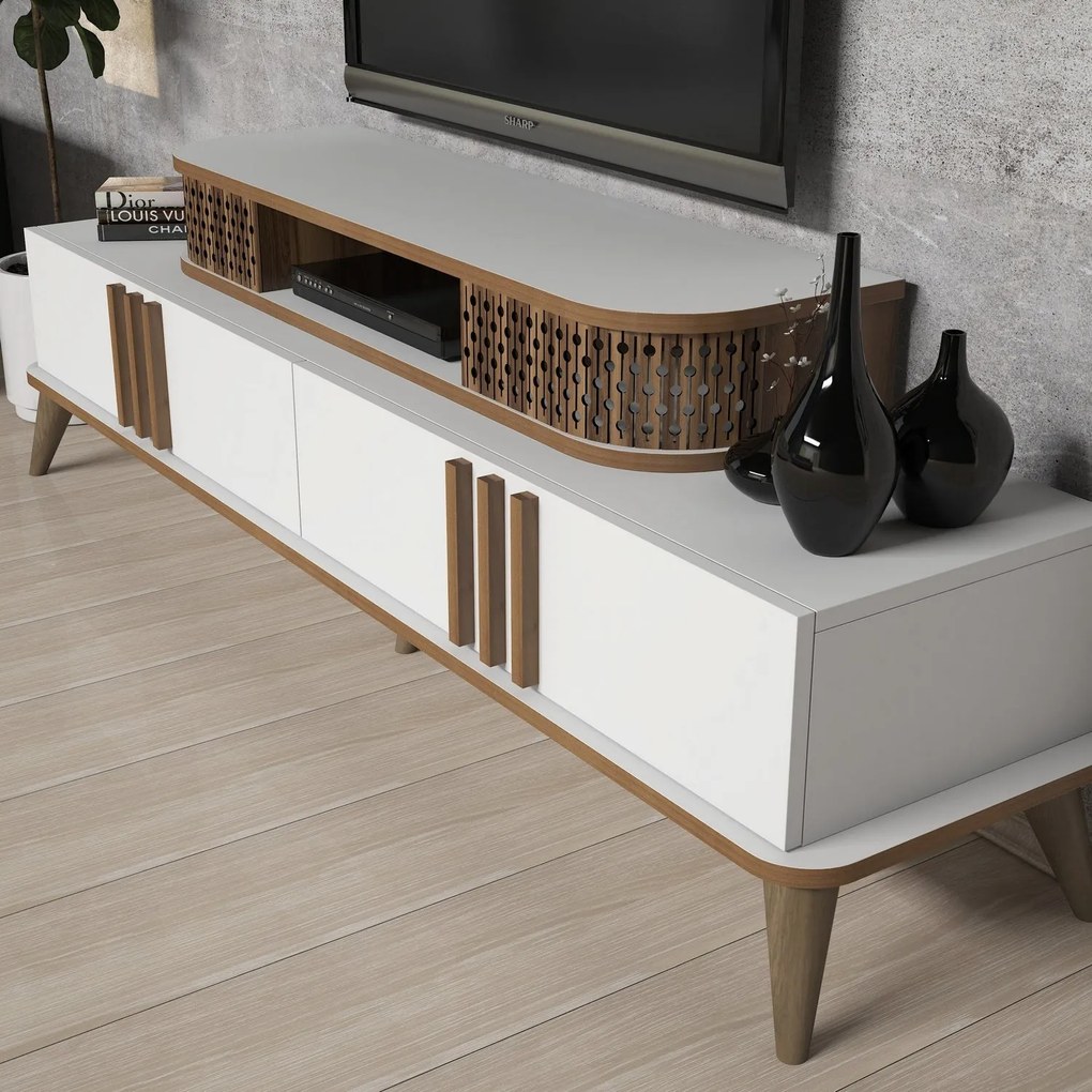 Móvel de TV Eylül – Branco – 168 x 51,6 x 39 cm