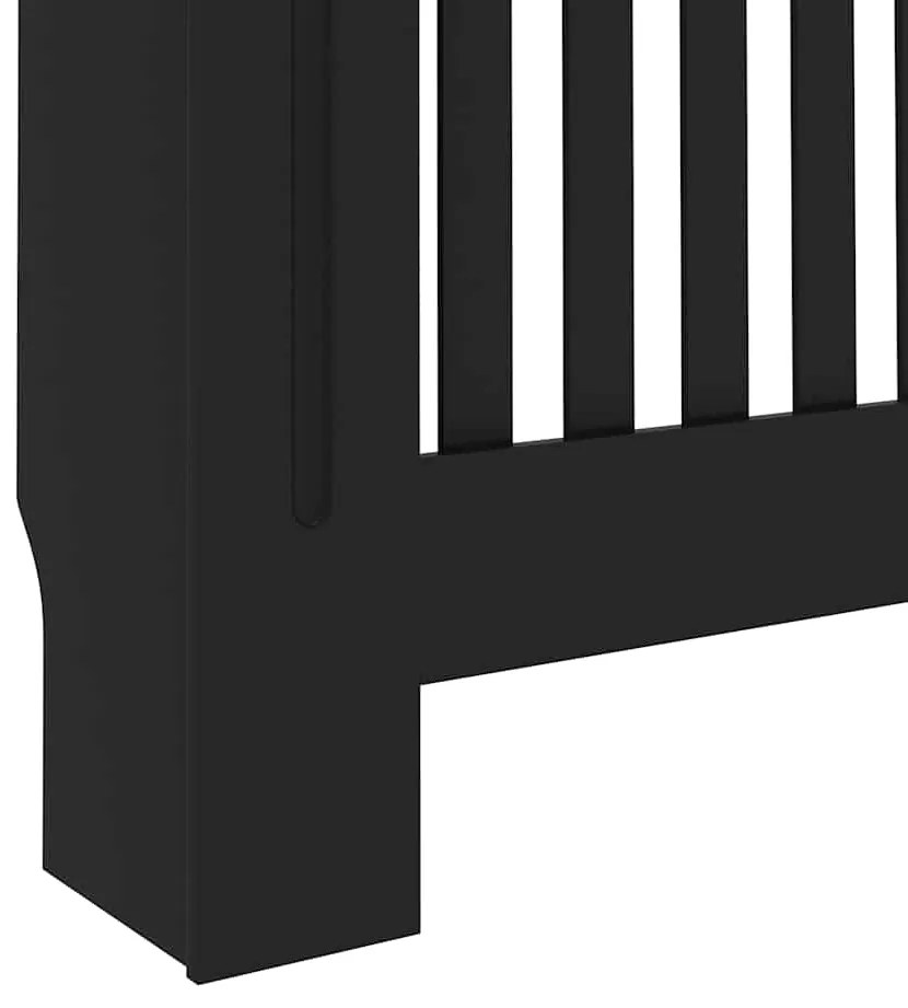 Cobertura de radiador 172x19x81,5 cm MDF preto