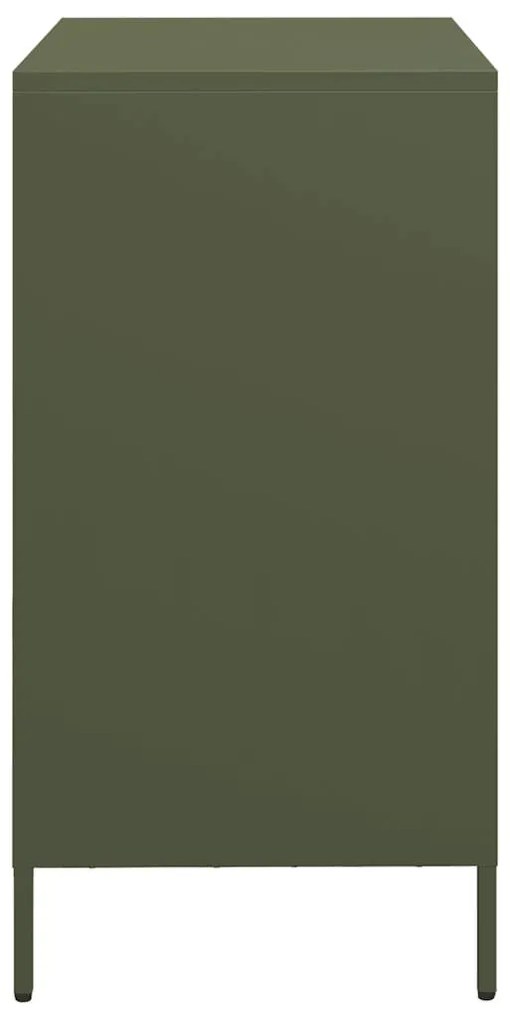 Aparador 68x39x73,5 cm aço laminado a frio verde-azeitona