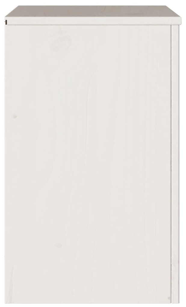 Criado-mudo vidaXL "DRAMMEN" Branco 45x35x56 cm Madeira Sólida de Pinh