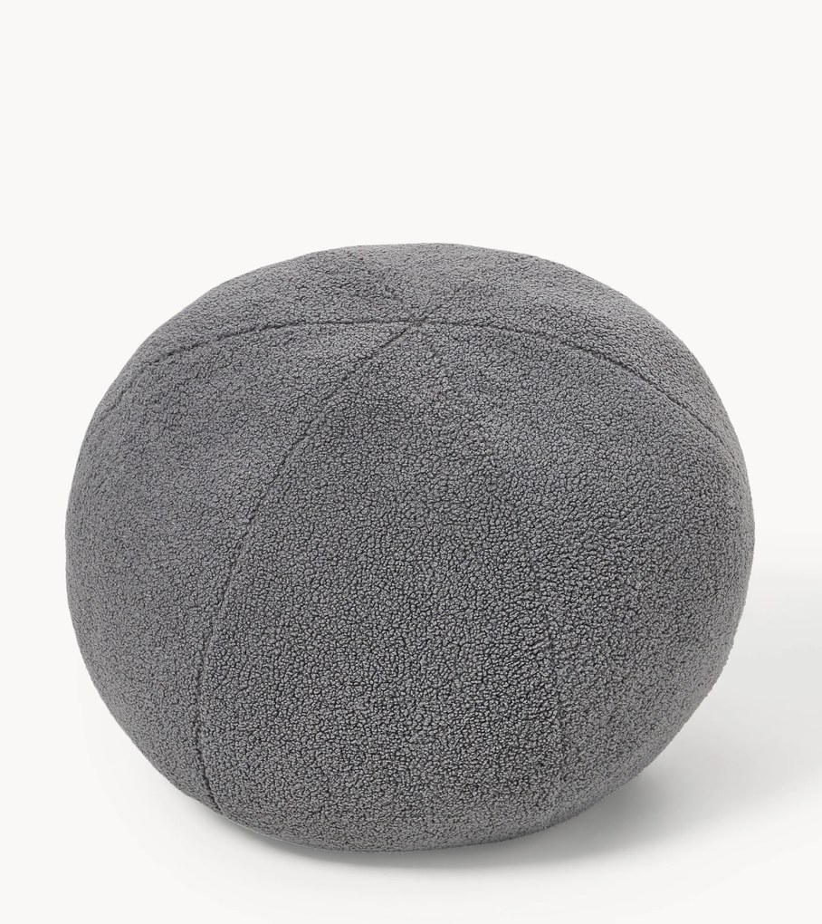 Westwing I Crosby Studios, Almofada decorativa redonda em bouclé Celeste, Ø 50 cm