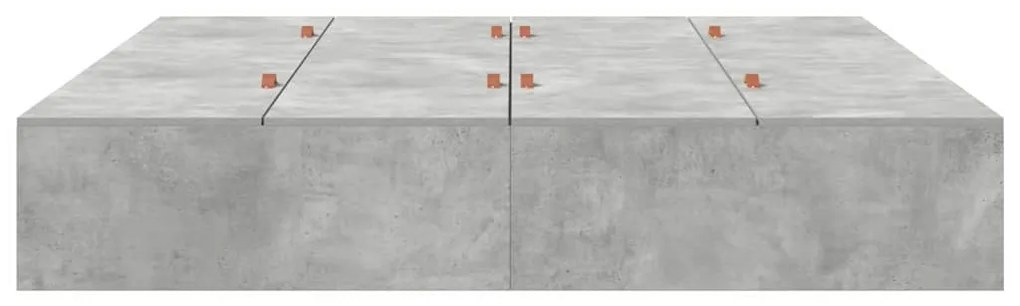 Estrado de Cama Cinza Concreto 180x200 cm