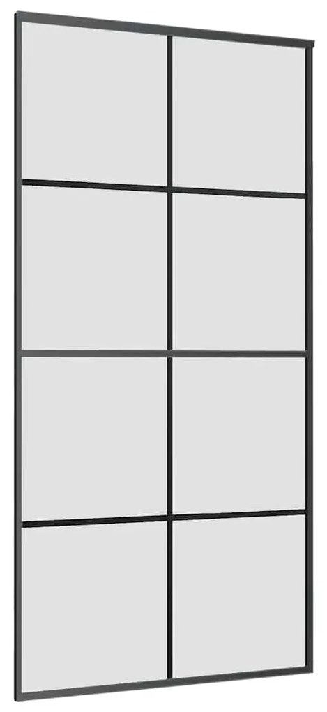 Porta desliz. c/ conj. ferragens 102,5x205cm vidro ESG/alumínio