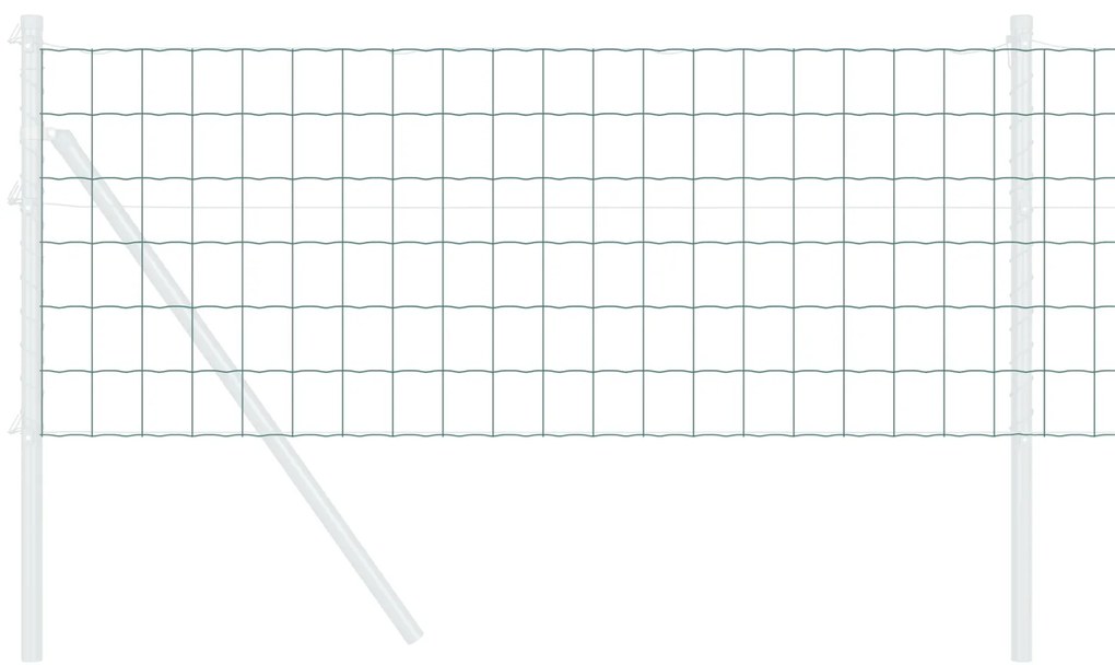Cerca Euro Verde 0.6x50 m Aço