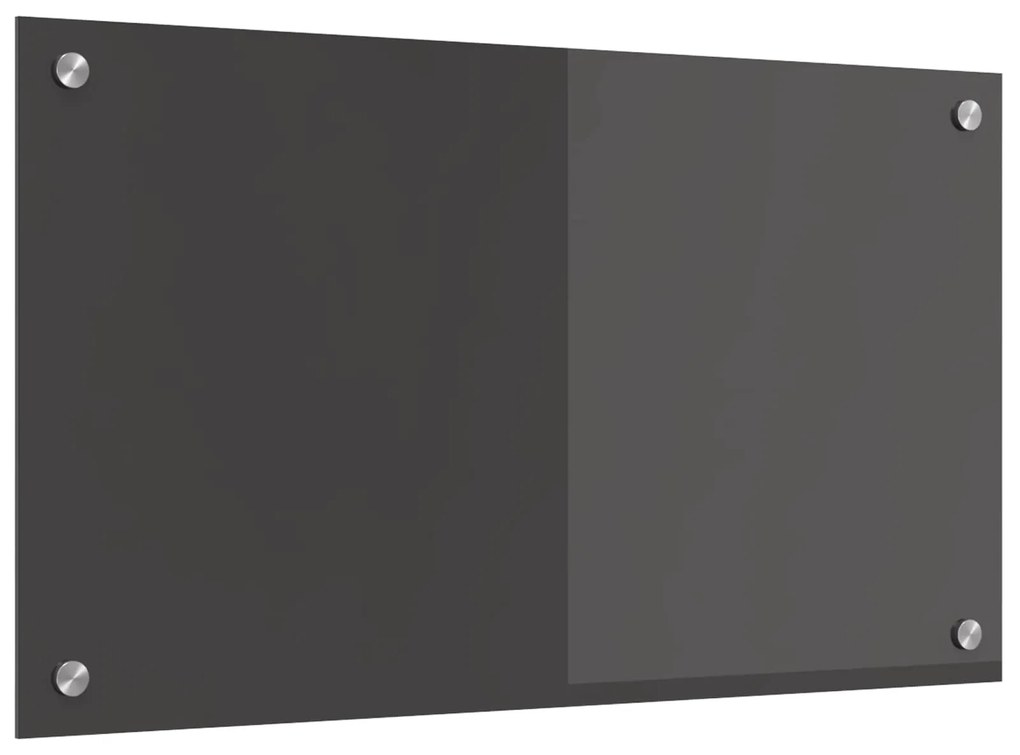 vidaXL Proteção de Cozinha Cinza Escuro 70 x 40 cm vidro temperado
