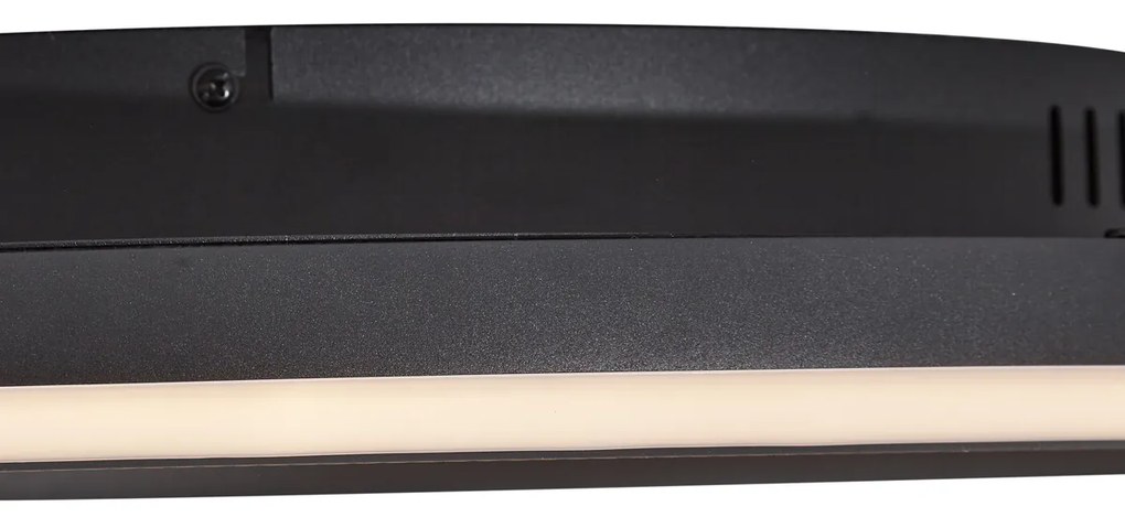 Candeeiro de Teto de Design Preto com Feltro Incl. LED Regulável em 3 Passos - Xavi Felt