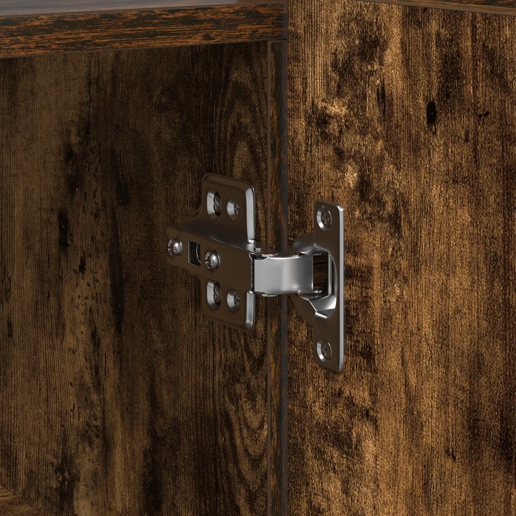 Buffet Carvalho Defumado Madeira Engenhada 116 x 30 x 75 cm