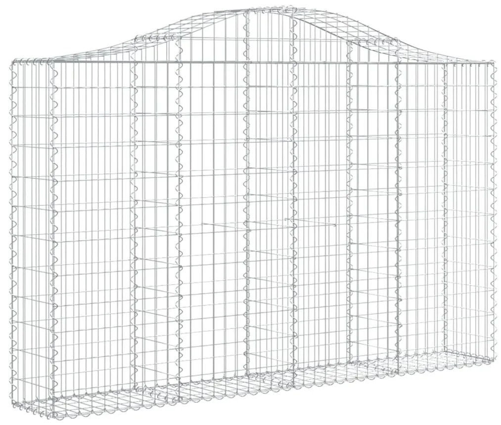 Cestos gabião arqueados 5pcs 200x30x120/140cm ferro galvanizado