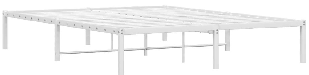 Estrutura de cama 160x200 cm metal branco