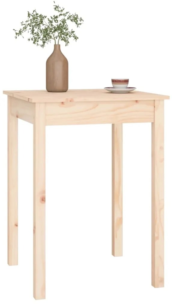 Mesa de jantar 55x55x75 cm madeira de pinho maciça
